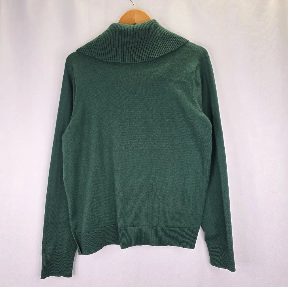 MICHAEL Michael Kors Sweater Women's Green Cowl Neck Pullover Tunic Size Large